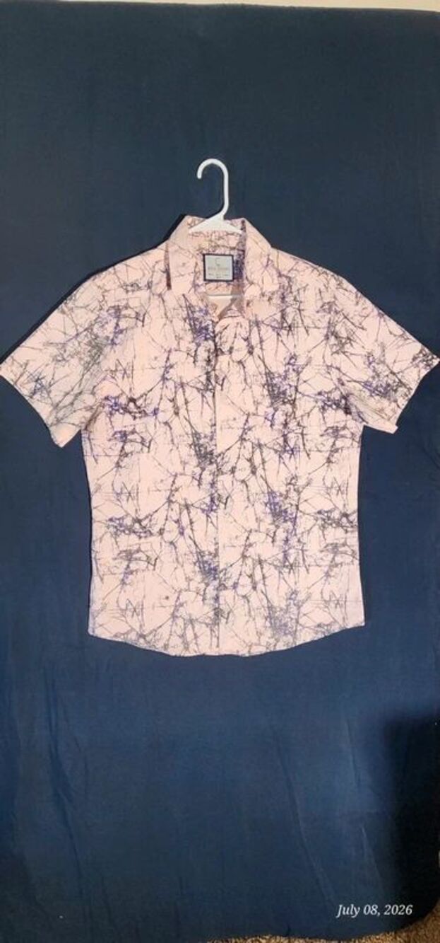 Men's Luxury Shirt XL unique design Suslo Couture Slim Fit